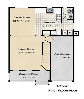 LIHP Islip IX - Colonial 1st Floor Plan